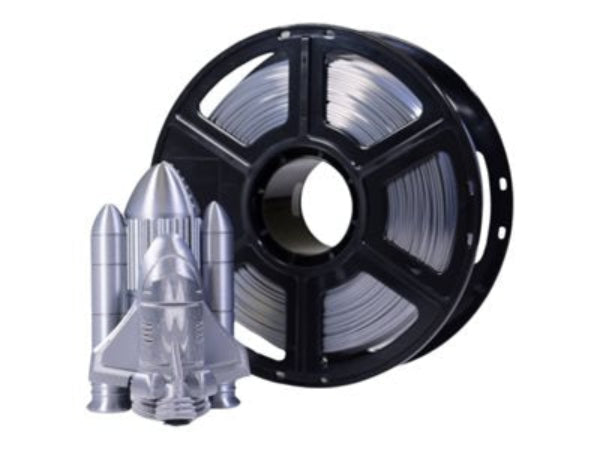 MakerBot PLA filament in shimmering silver