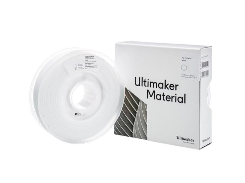 Ultimaker PETG filament – White spool for 3D printing