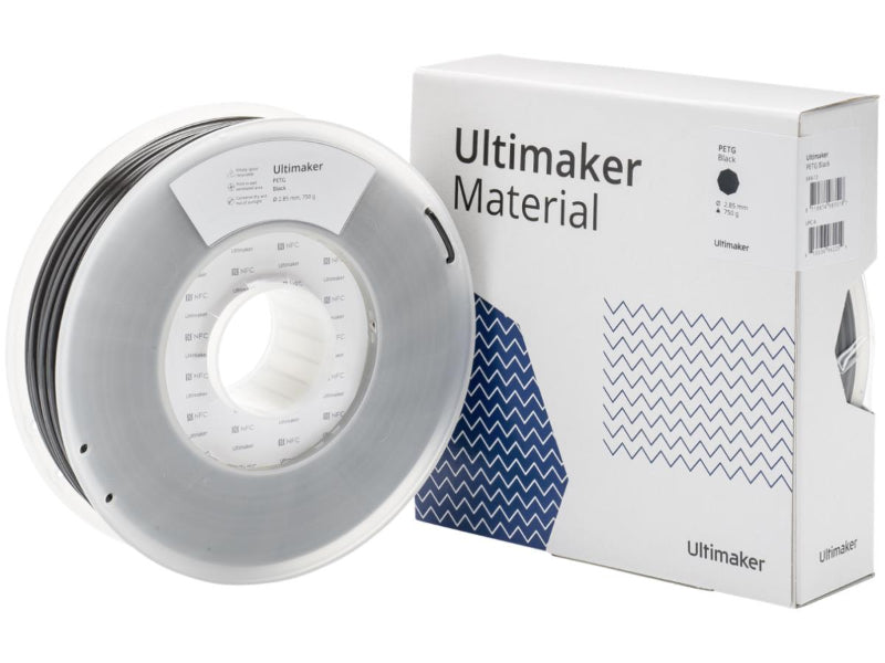 Ultimaker PETG filament – Black spool for 3D printing