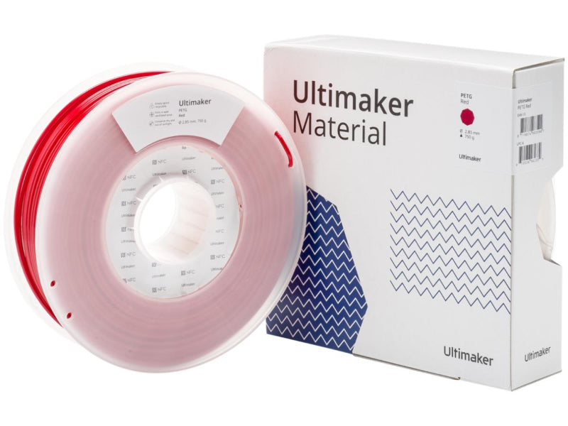 Ultimaker PETG filament – Red spool for 3D printing