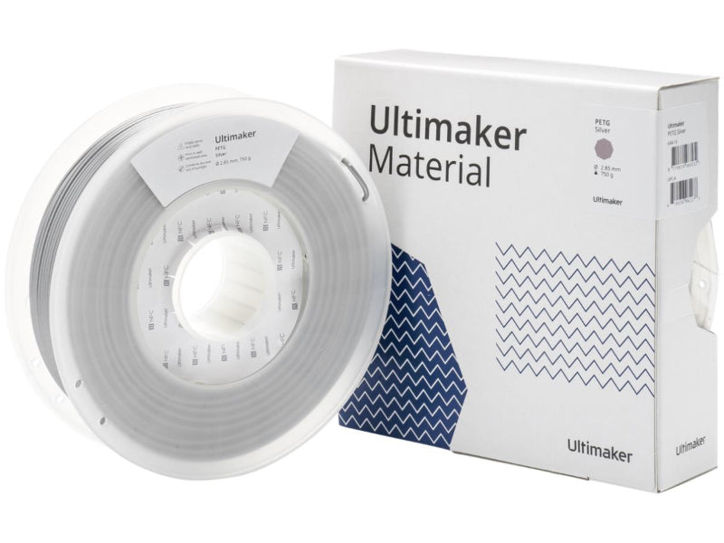 Ultimaker PETG filament – Silver spool for 3D printing